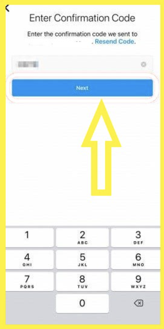 insta confirmation code