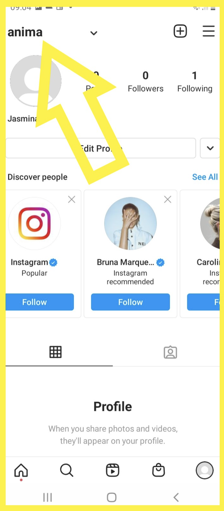 insta profile username